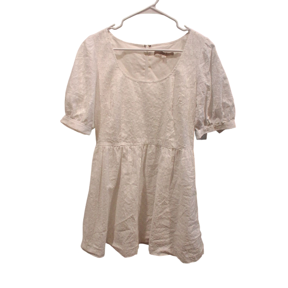 LOFT Ivory Textured Blouse